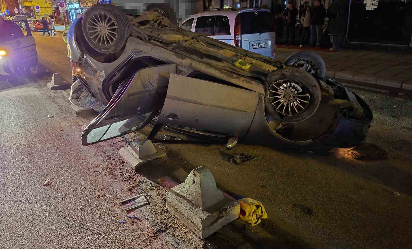 Otomobil takla attı: 1 yaralı