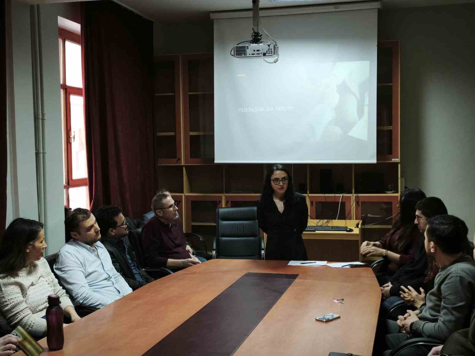 Denetimli Serbestlik personeline "Psikolojik İlk Yardım" eğitimi